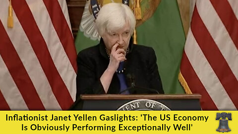 Inflationist Janet Yellen Gaslights: 'The US Economy Is Obviously Performing Exceptionally Well'