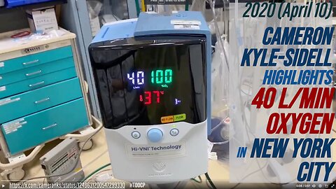 2020 (April 10) Cameron Kyle-Sidell highlights 40 L/min Oxygen In New York City NYC COVID19