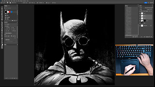 Drawing Batman - Time Lapse