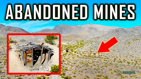Flying Over Abandoned Mines in Johnnie, Nevada