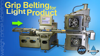 Weigh Price Labeling for Lightweight Product with Exclusive Grip Belting