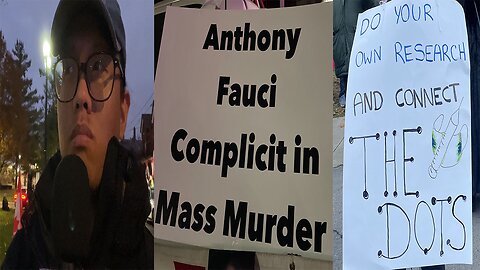 Anti Fauci protest at Hamilton