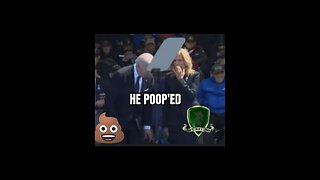 "President" Biden POOPS pants at D-Day memorial!!!