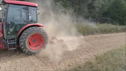 Kioti RX7320 & Rhino 84 inch heavy duty tiller action! Fall food plot prep