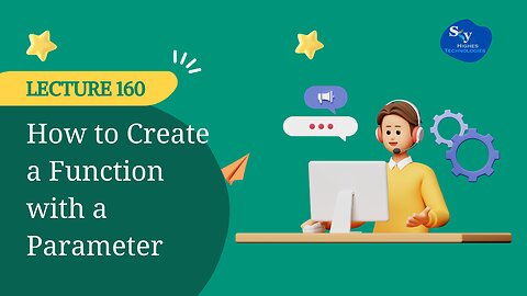 160. How to Create a Function with a Parameter | Skyhighes | Data Science