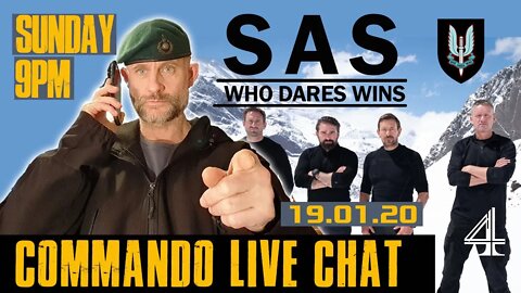 SPECIAL 'SAS: WHO DARES WINS' COMMANDO LIVE CHAT 9PM SUNDAY - With A Royal Marines Commando