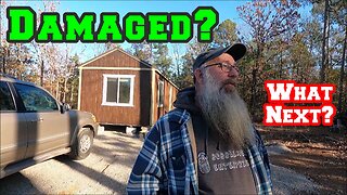 Damage From Moving Shed To House? | Blocks! Backhoe! Homestead From Raw Land Arkansas