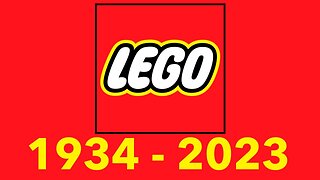 Evolution of the Lego logo (1934-2023)