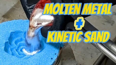 Molten Metal in Kinetic Sand Experiment 😨 (Oddly Satisfying)