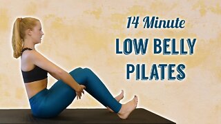 Pilates for Low Belly Fat, 14 Min Workout, Flat Abs Exercises, Intermediate Level, No Equipment