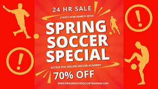 Spring Soccer Season Special: 70% OFF Starts NOW! 🌟