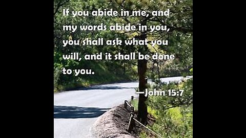 If you abide in me