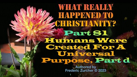 Fred Zurcher on What Really Happened to Christianity pt81