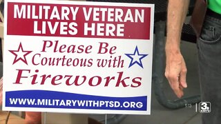 Signs given out promoting courtesy ahead of 4th of July fireworks