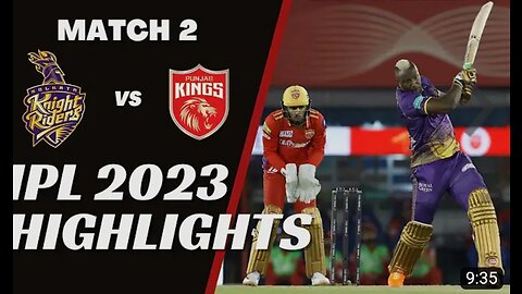 IPL 2023 Match 2 Highlights | Punjab Kings vs Kolkata Knight Riders