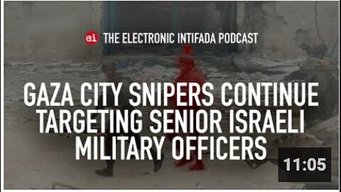 Gaza City snipers continue targeting senior Israeli military officers, with Jon Elmer