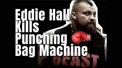 Eddie Hall Kills Punching Bag 🥊 Machine #gym #eddiehall #motivation #gymhumor #gymlife #gymbro