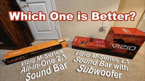 Vizio 2.1 M-Series Sound Bar Wireless Subwoofer and All-In-One Sound Comparison - Which Is Better?
