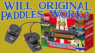 Original Paddles DO THEY WORK on the Atari Flashback 50th Anniversary