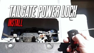 TACOMA TAILGATE POWER LOCK | INSTALL | #tacoma #toyota #tacomatailgate