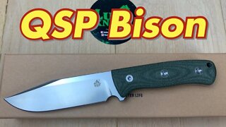 QSP Bison fixed blade knife. Great ergos and sensible blade shape !!!