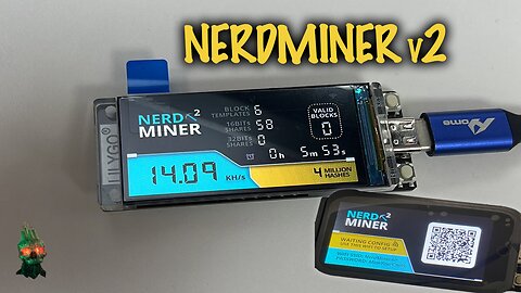 Bitcoin Miner | ESP32 | LILYGO T-Display | NerdMiner v2