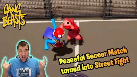 Playing Rocket League in Gang Beast! Soccer/Football MattLong6 vs Reekingcorpse