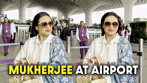 Rani Mukerji Looking Gorgeous In White Dress At Mumbai Airport 📸✈️