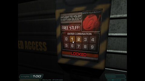 How to open the Martian Buddy storages in Doom 3