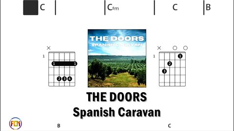 THE DOORS Spanish Caravan - Guitar Chords & Lyrics HD