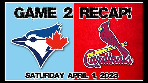 Game 2 Recap: Blue Jays vs Cardinals. Why it's ok the Jays lost!
