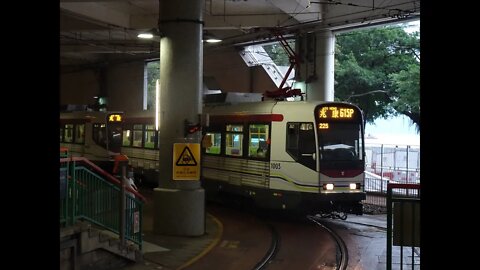 Light Rail 1003-1049 @ 615P to Siu Hong 輕鐵1003-1049行走615P線往兆康行車片段