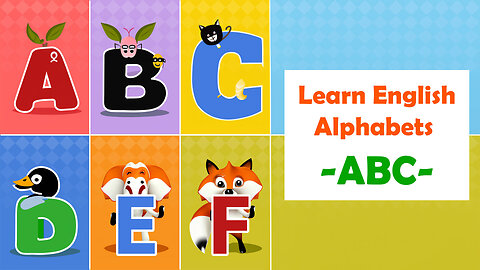 English Alphabets Learning For Kids | ABC Learning | ABC Sounds | ABC Alphabets Cartoon Learning