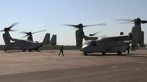 B-Roll: MRF-D secures RAAF Base Scherger during Talisman Sabre 23 07/22/2023