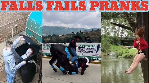 FUNNY FALLS, FAILS AND PRANKS COMPILATION 41