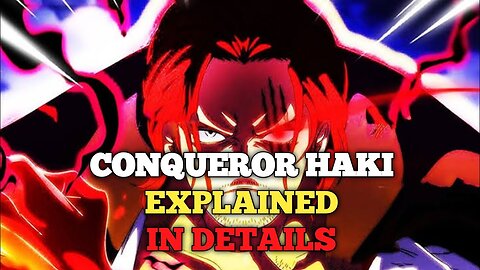 Conqueror Haki explained in Details #onepiece
