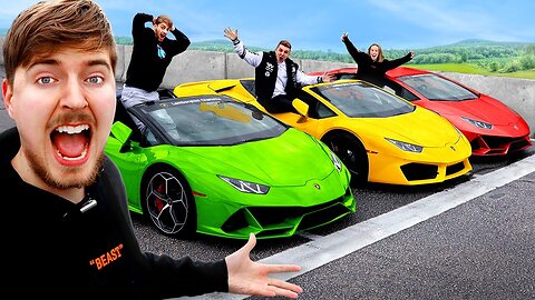 Lamborghini Race, Winner Keeps Lamborghini | Mr Beast