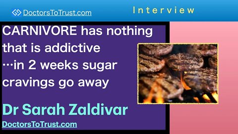 SARAH ZALDIVAR 3 | CARNIVORE has nothing that is addictive…in 2 weeks sugar cravings go away