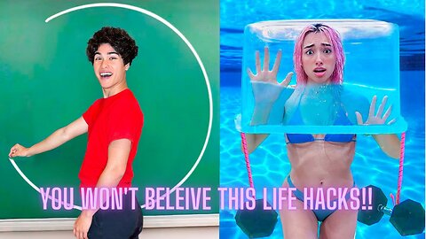 TRYING 1,000 LIFE HACKS IN 24 HOURS!!