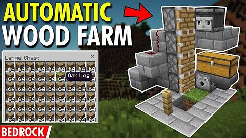 tree farm minecraft 1.19, automatic wood farm Minecraft