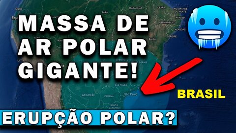 URGENTE! Poderoso ciclone atingirá o Brasil | Erupção Polar | Ciclo no Sul do Brasil