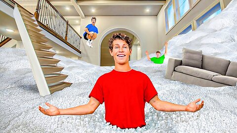 I FILLED MY ENTIRE HOUSE WITH PACKING PEANUTS!