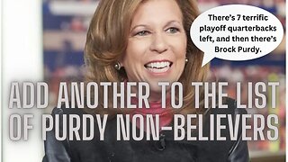 Former Raiders' CEO Amy Trask states that Brock Purdy is the worst starting QB still in the playoffs