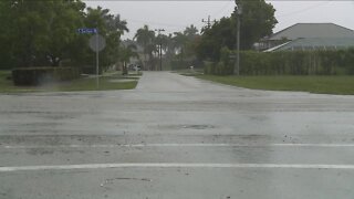 Rain continued to fall into the morning Saturday hours in Collier Co.