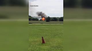 Blimp explodes into fireball at U.S, Open Golf Tournament