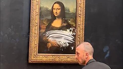 Mona Lisa World's Most Famous Painting Smeared In Cream In Climate Protest Stunt