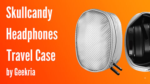 Skullcandy Over-Ear Headphones Travel Case, Soft Shell Headset Carrying Case | Geekria