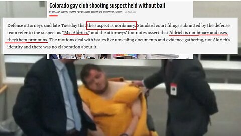 NON BINARY Colorado club shooting suspect makes 1st court appearance, slumped over and injured
