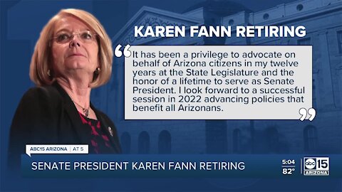 Arizona Senate President Karen Fann to retire in 2023, will not seek re-election