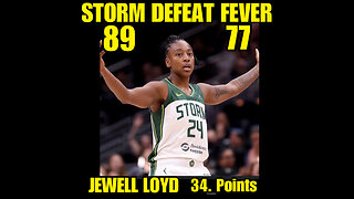 WNBAB #57 Jewell Loyd scores a season-high 34 points as Storm cool off Caitlin Clark and Fever 89-77